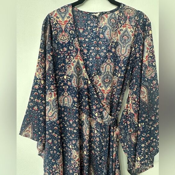 Raga POSEIDON MAXI WRAP DRESS IN NAVY S - Picture 2 of 8